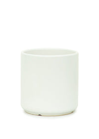 Thumbnail for Cylindrical Ceramic Planter, White 5