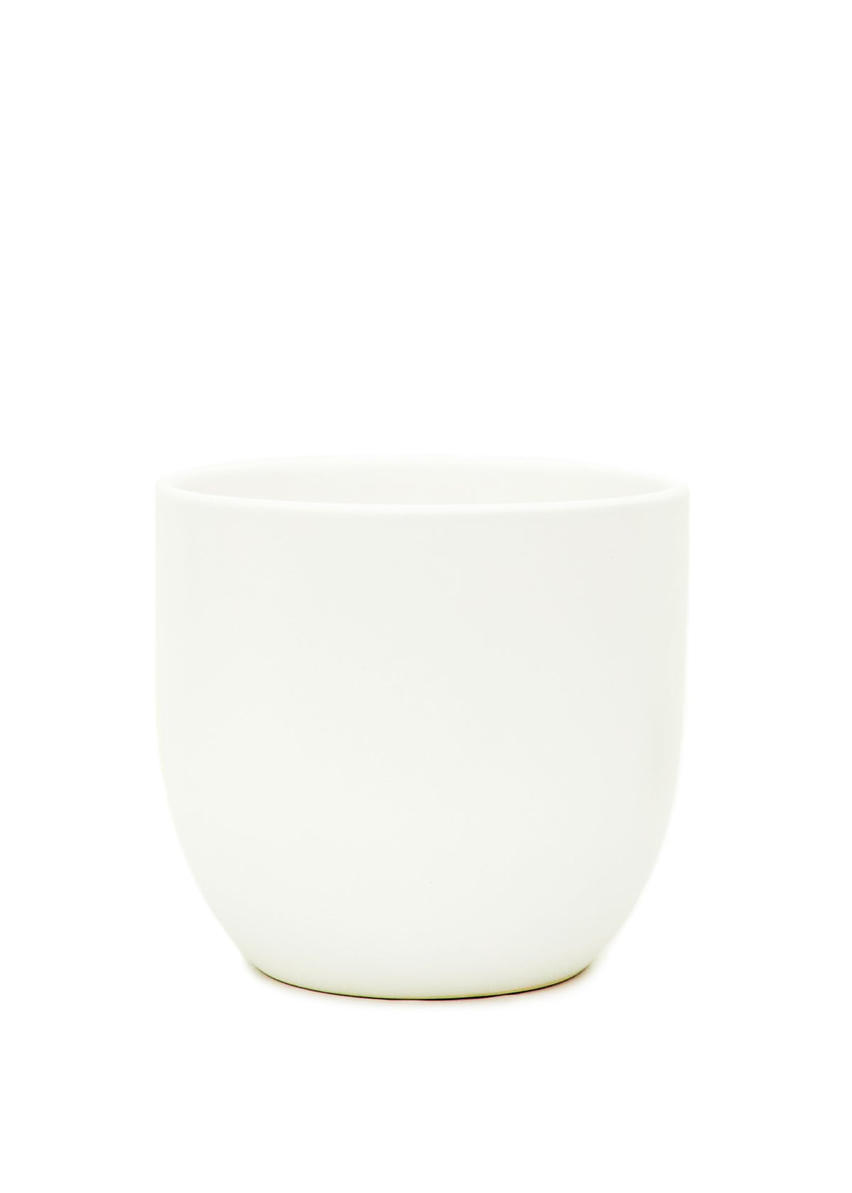 Rounded Ceramic Planter, White 5" Wide - SunSwill Plant Shop